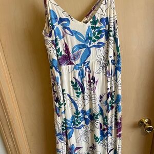 Flowy floral maxi dress- maternity